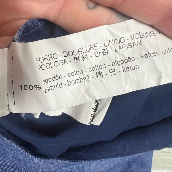 Zara Girls Blue Lace Up Short Sleeve Romper Size 11/12 - Picture 9 of 11